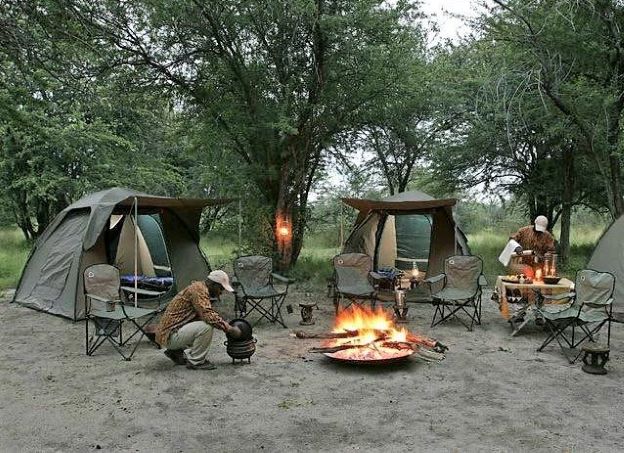 Is camping available in Uganda national parks